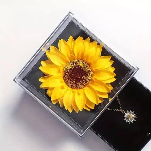 Colar Meu Raio de Sol  + Caixa Girassol