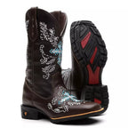 Bota Texana Feminina "Cruz Azul"