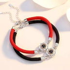 Par de Pulseiras - Eu te amo" em 100 idiomas