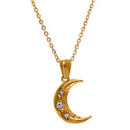 Colar Encanto Lunar Banhado a Ouro 18k