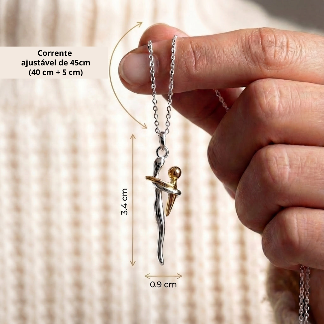 Colar Abraço Eterno - Amor de Mãe