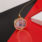 Colar Cápsula com Foto Relicário Banhado a Ouro 18k Personalizado