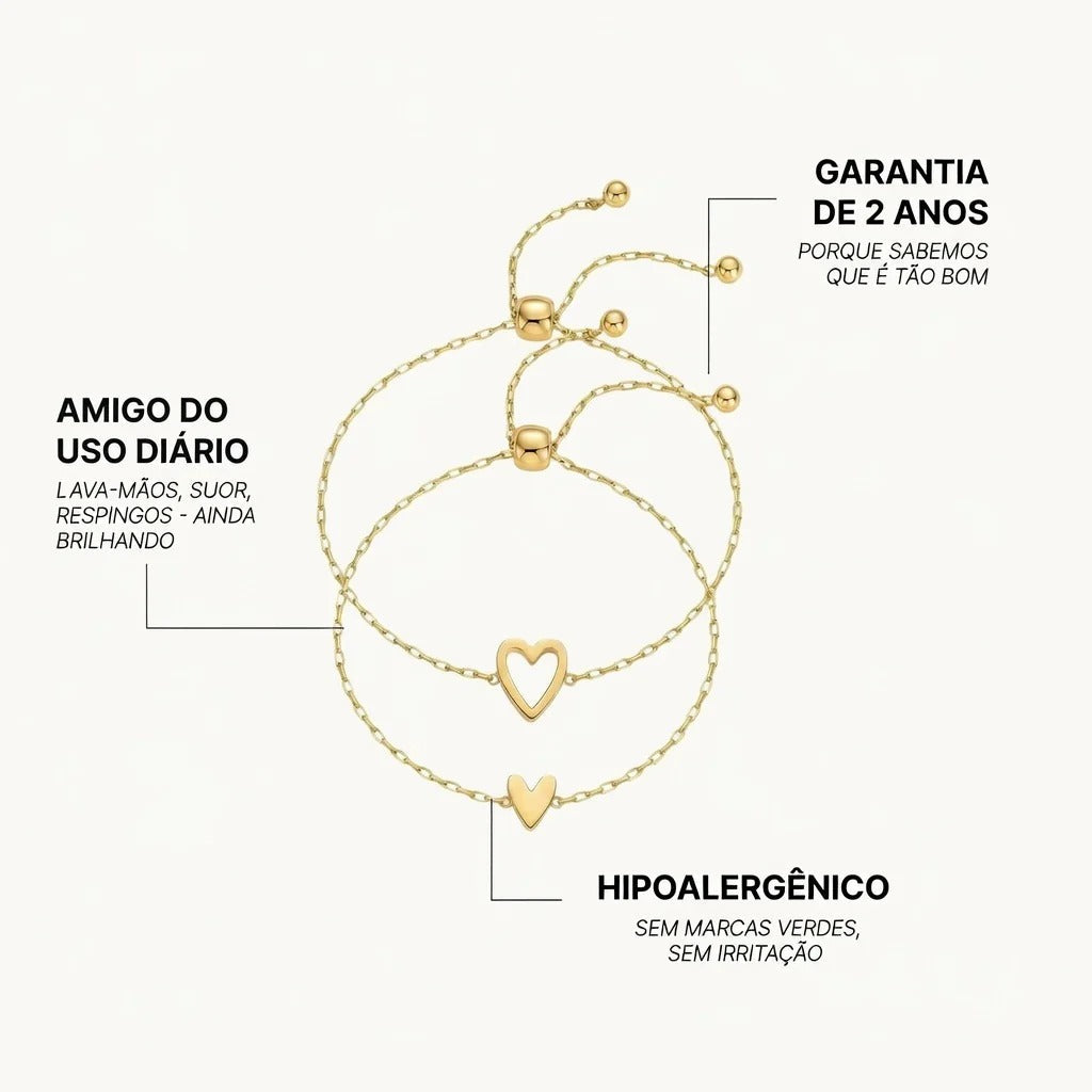 Pulseiras Coração Conectado - Mãe & Filha