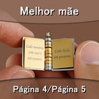 Colar com pingente de livro "Melhor Mãe" [COMPRE 1 E LEVE 2]