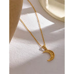 Colar Encanto Lunar Banhado a Ouro 18k