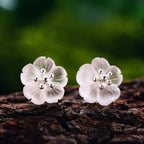 Brinco Flor na Chuva de Tarraxa - Prata 925